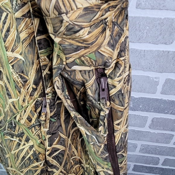 Mount'n Prarie Skyline Camo Fall Fight Duck Camo Hunting Overall Bibs Men's XL - Picture 7 of 16
